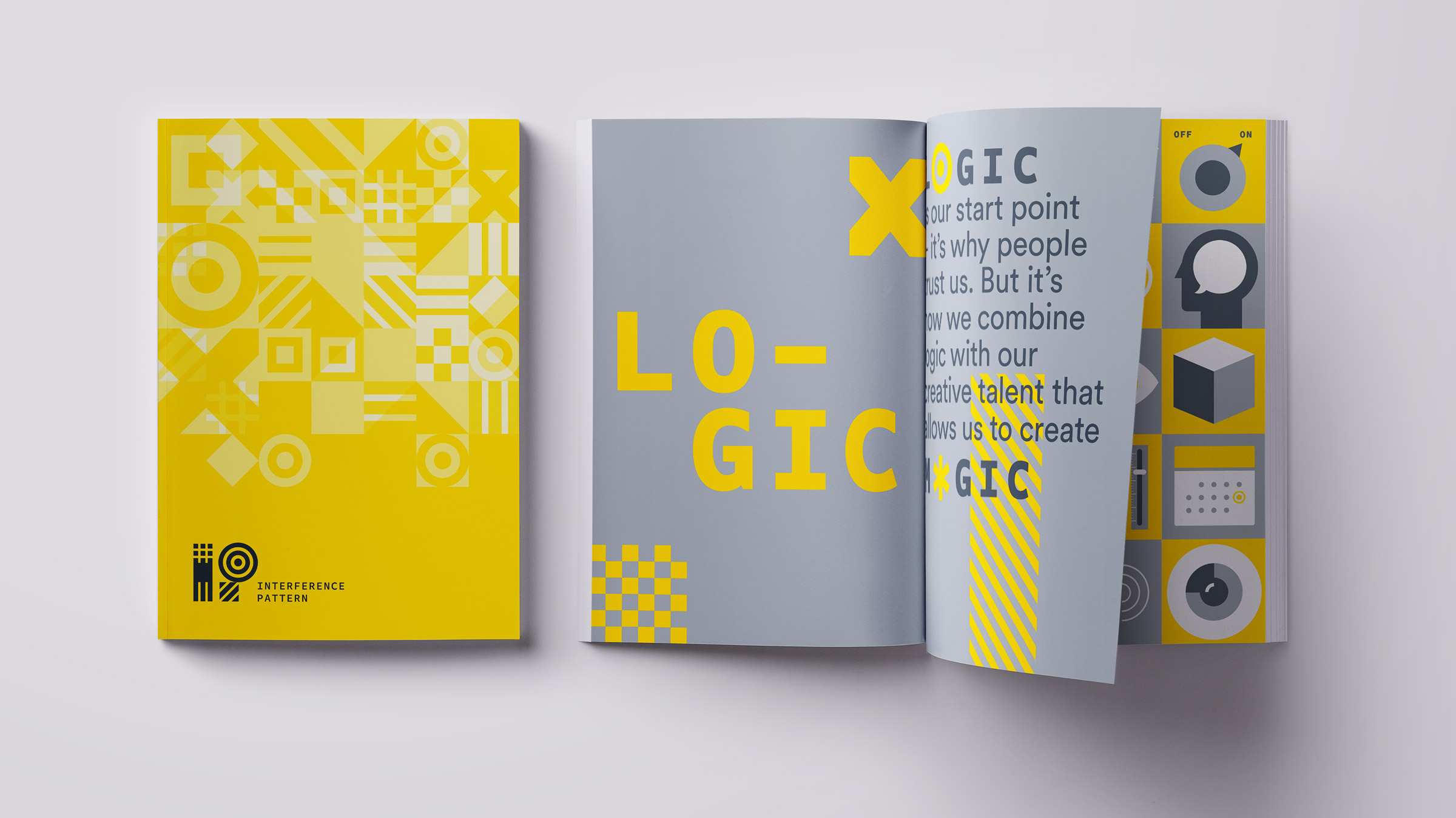 Interference Pattern animation studio tone of voice brand language design by Monumentum Brands