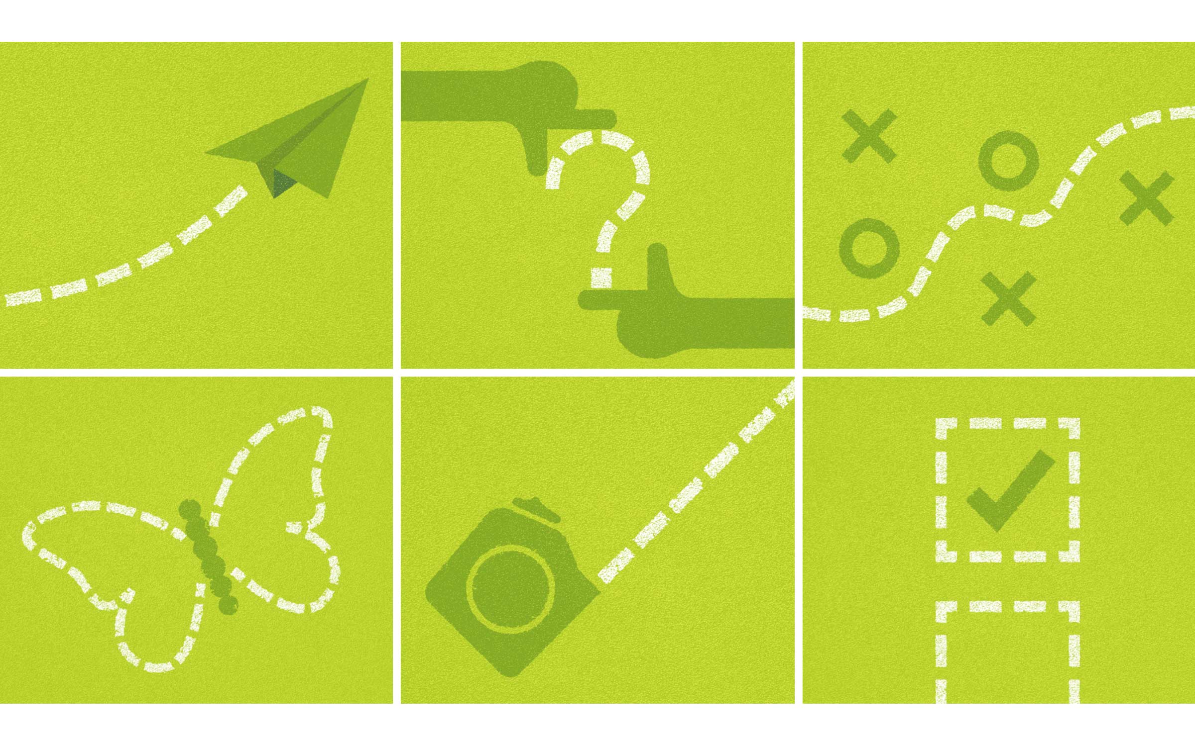 Sustrans Places for Everyone Illustration style designed by Monumentum Brands