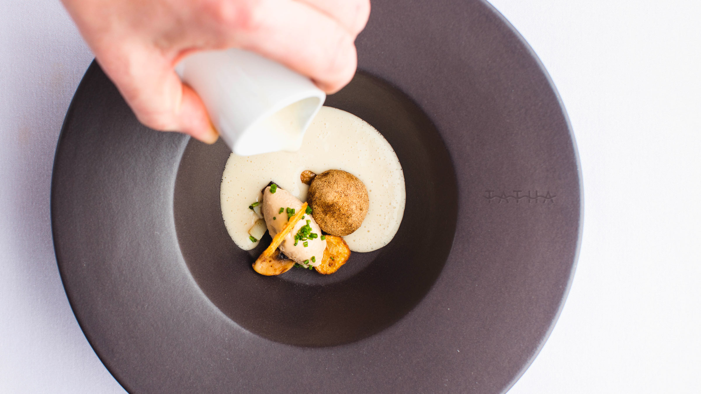 V&A Dundee Tata restaurant branding designed by Monumentum Brands